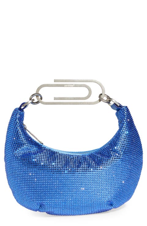Paper Clip Embellished Hobo Bag