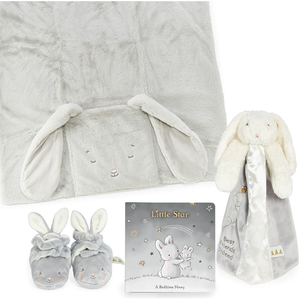 Bunnies by the Bay Cozy Up with Bloom Gift Set in Grey