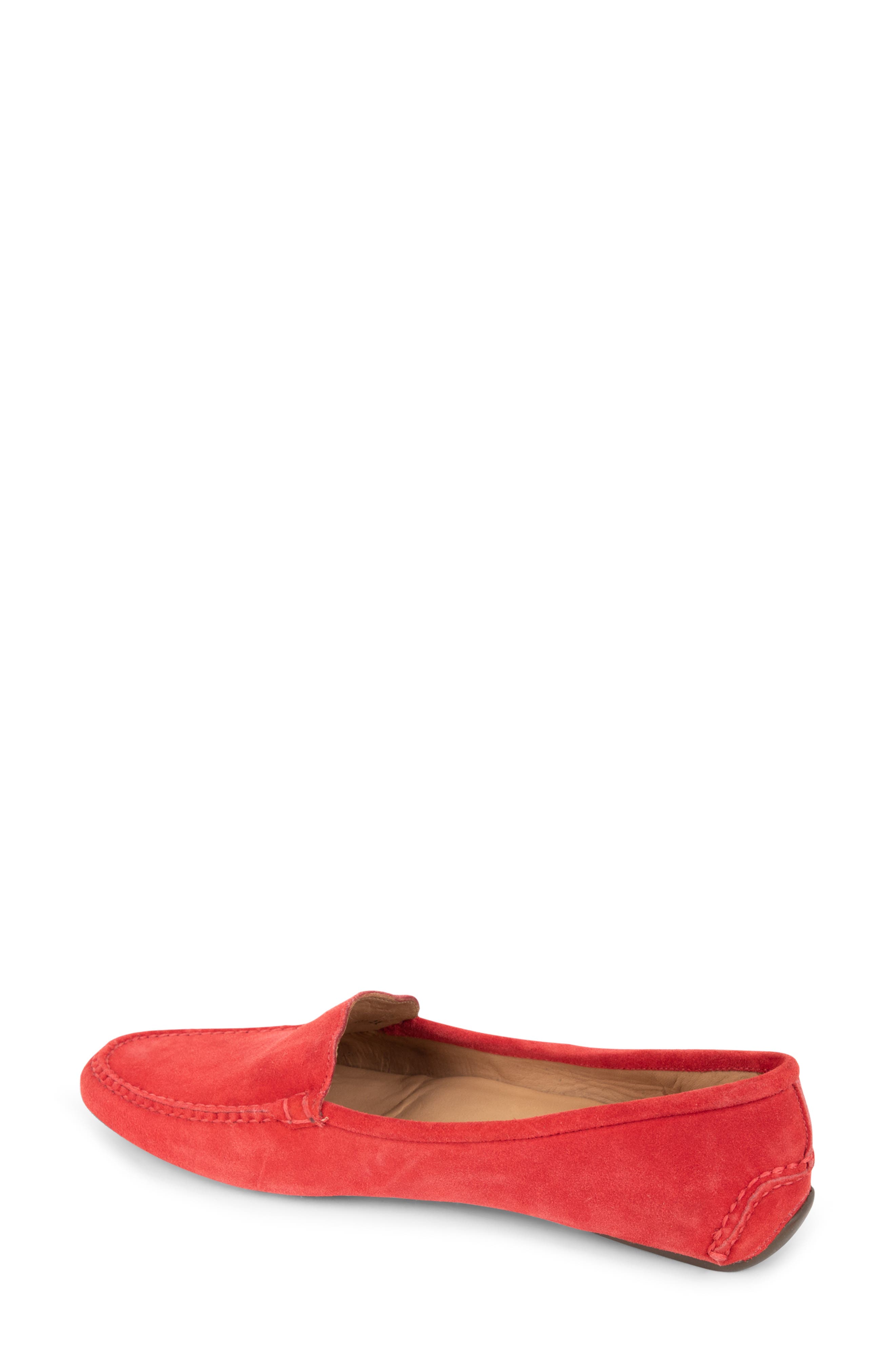 'Jillian' Loafer, Alternate, color, SCARLETT RED SUEDE