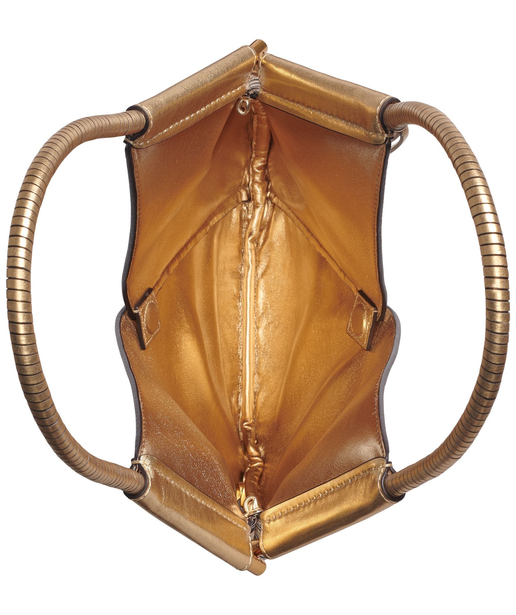 Donna Karan New York Baldwin Mini Metallic Shoulder Bag, Alternate, color, Gold