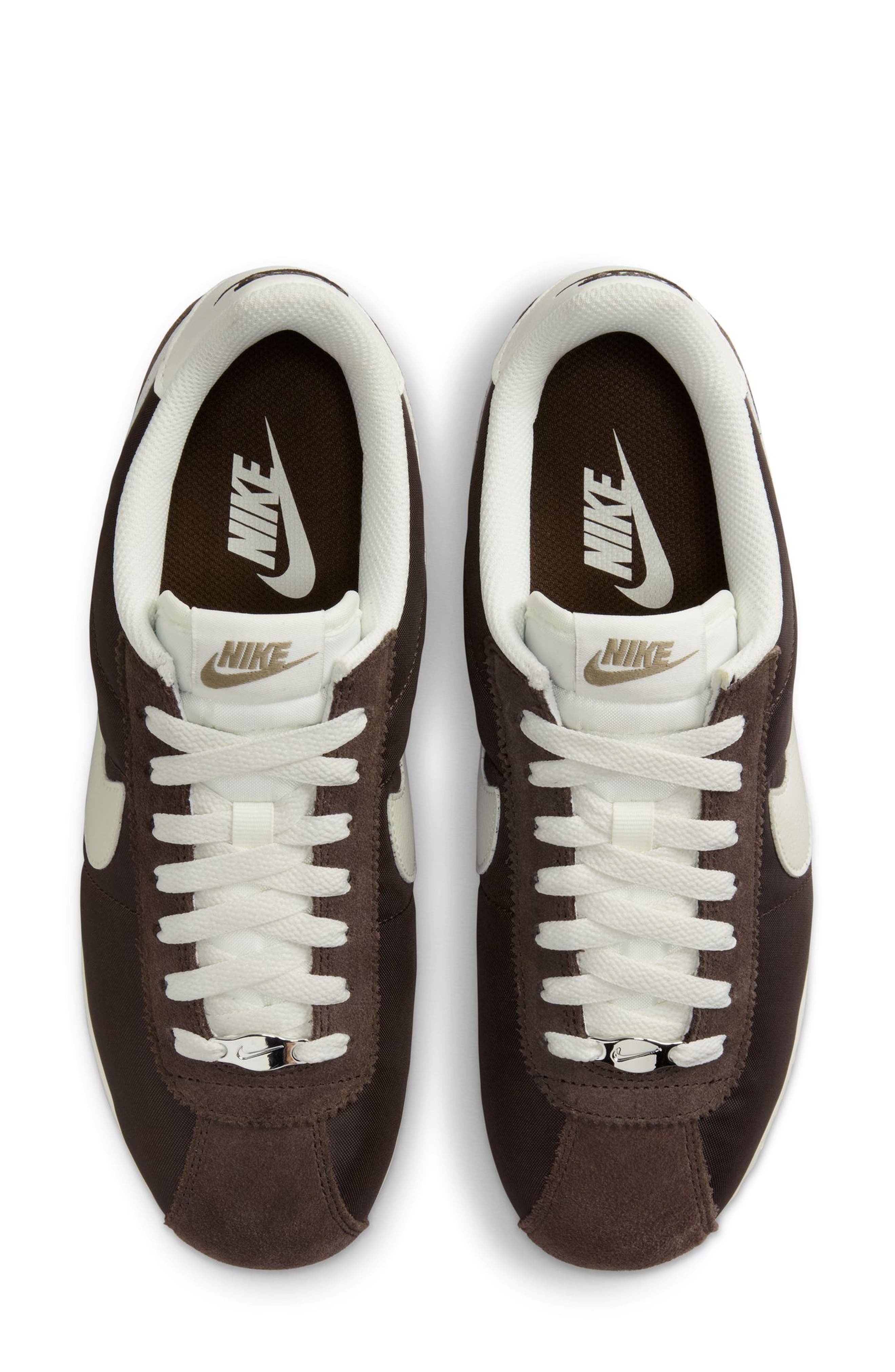 Nike Cortez Sneaker, Alternate, color, Baroque Brown/ Sail/ Khaki
