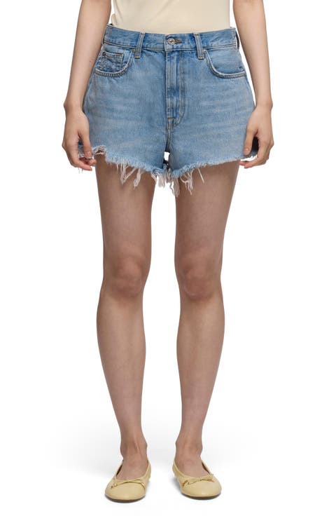 June High Waist Cutoff Denim Shorts