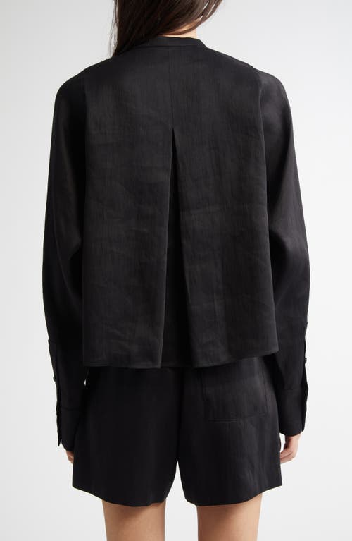 LOULOU DE SAISON LOULOU DE SAISON SIARA OVERSIZE LINEN & SILK BLOUSE