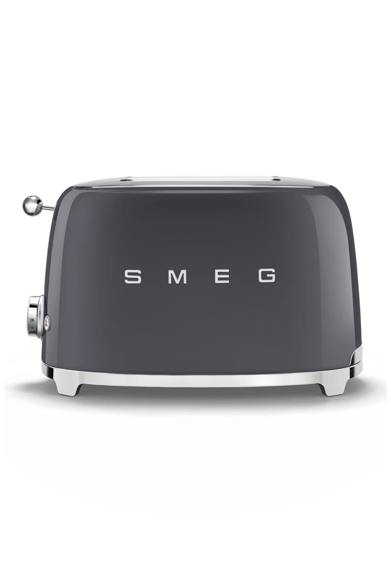 50s Retro Style Two-Slice Toaster, Alternate, color, SLATE GREY