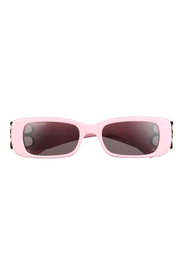 51mm Square Sunglasses, Main, color, PINK SILVER GREY