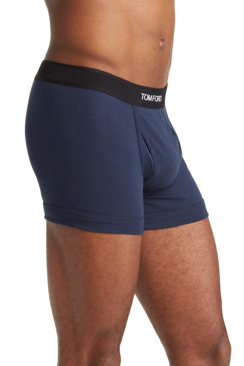 Cotton Stretch Jersey Boxer Briefs, Alternate, color, NAVY