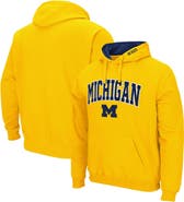 COLOSSEUM Men's Colosseum Maize Michigan Wolverines Arch & Logo 3.0 Pullover Hoodie