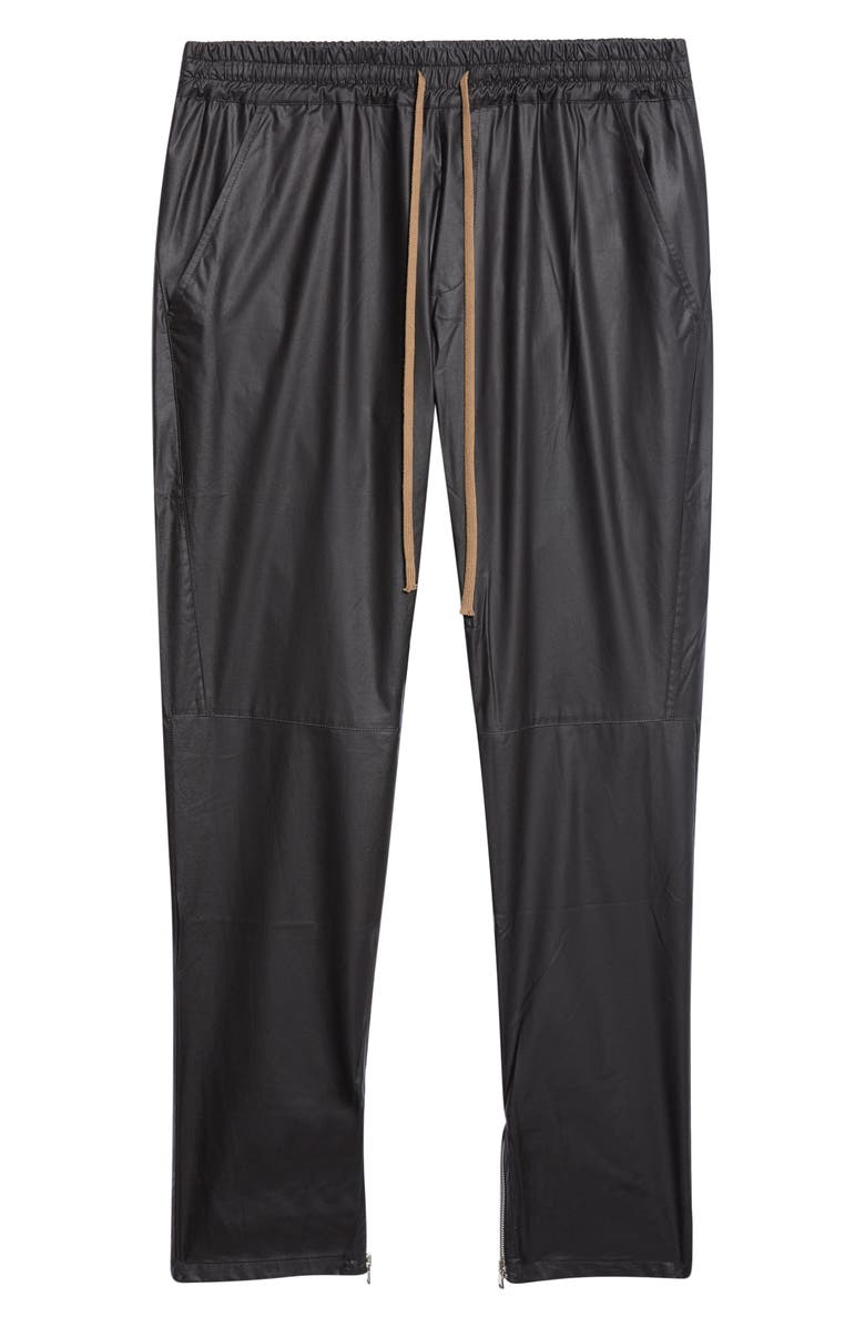 JKEEFER Marginal Moto Stretch Scuba Twill Pants, Alternate, color, Black