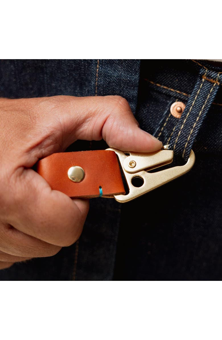 Bluebonnet The Companion Key Tag, Alternate, color, English Tan