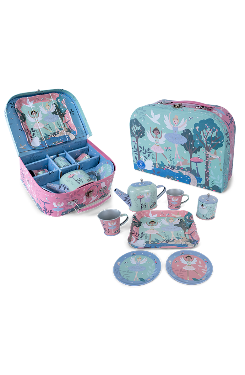 Floss & Rock 9pc Tea Set in Attache, Main, color, Enchanted