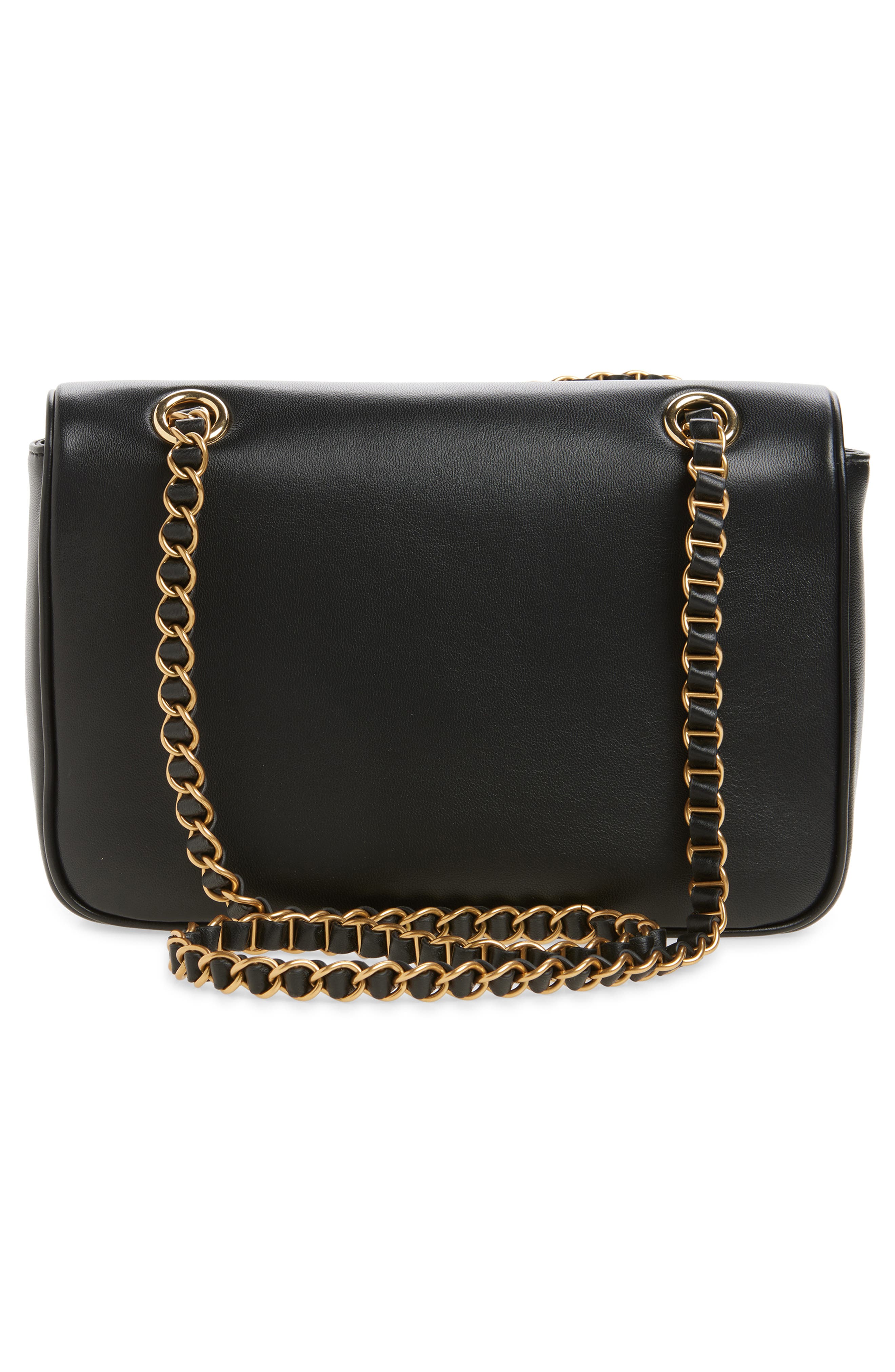 Valentino Garavani Djuna Shoulder Bag, Alternate, color, Black