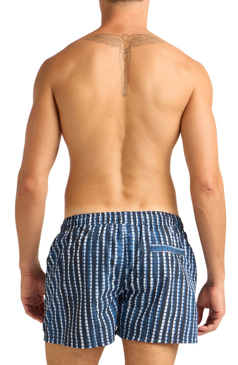 AUTO-REPLY<sup>™</sup> Print 4-Inch Nylon Swim Trunks, Alternate, color, Lapis/ Bright Blue