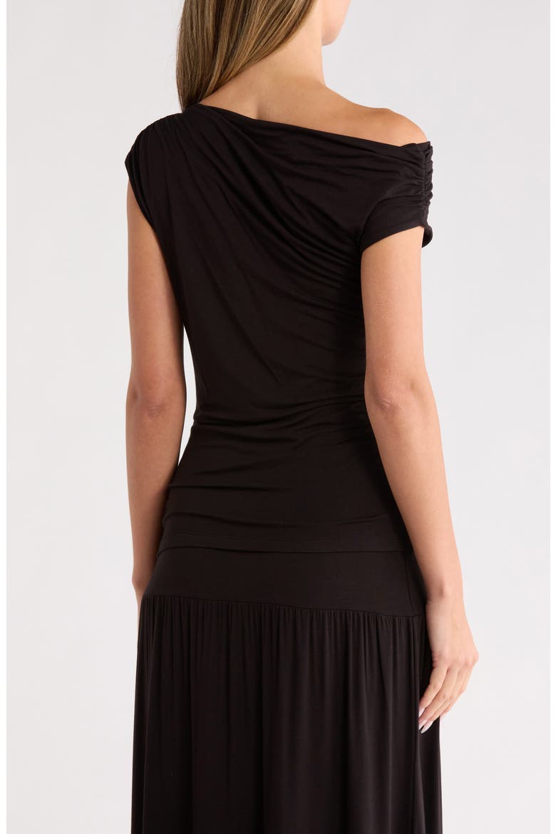 Off the Shoulder Knit Top, Alternate, color, BLACK