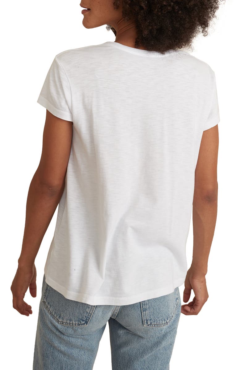 Marine Layer Swing Crewneck T-Shirt, Alternate, color, White