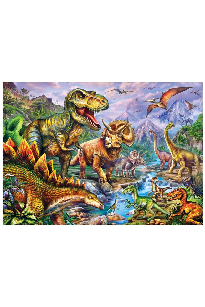 Dinosaur Valley 500 Piece Jigsaw Puzzle, Alternate, color, Multicolor