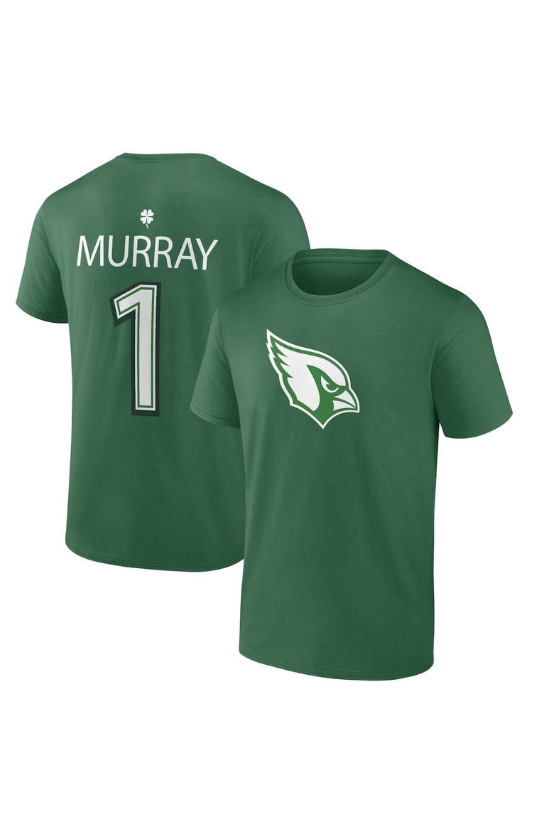 Men's Fanatics Branded Kyler Murray Green Arizona Cardinals St. Patrick's Day Icon Player T-Shirt, Main, color, Green