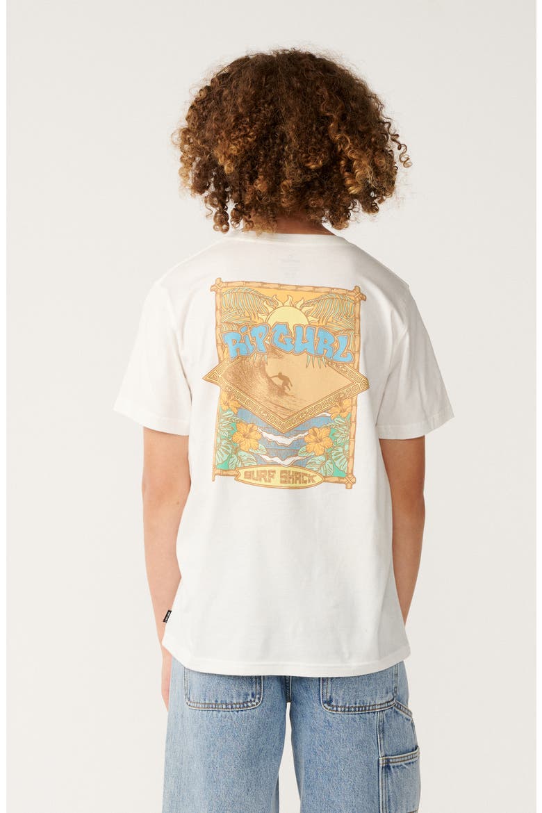 Kids' Surf Shack Graphic T-Shirt, Alternate, color, BONE