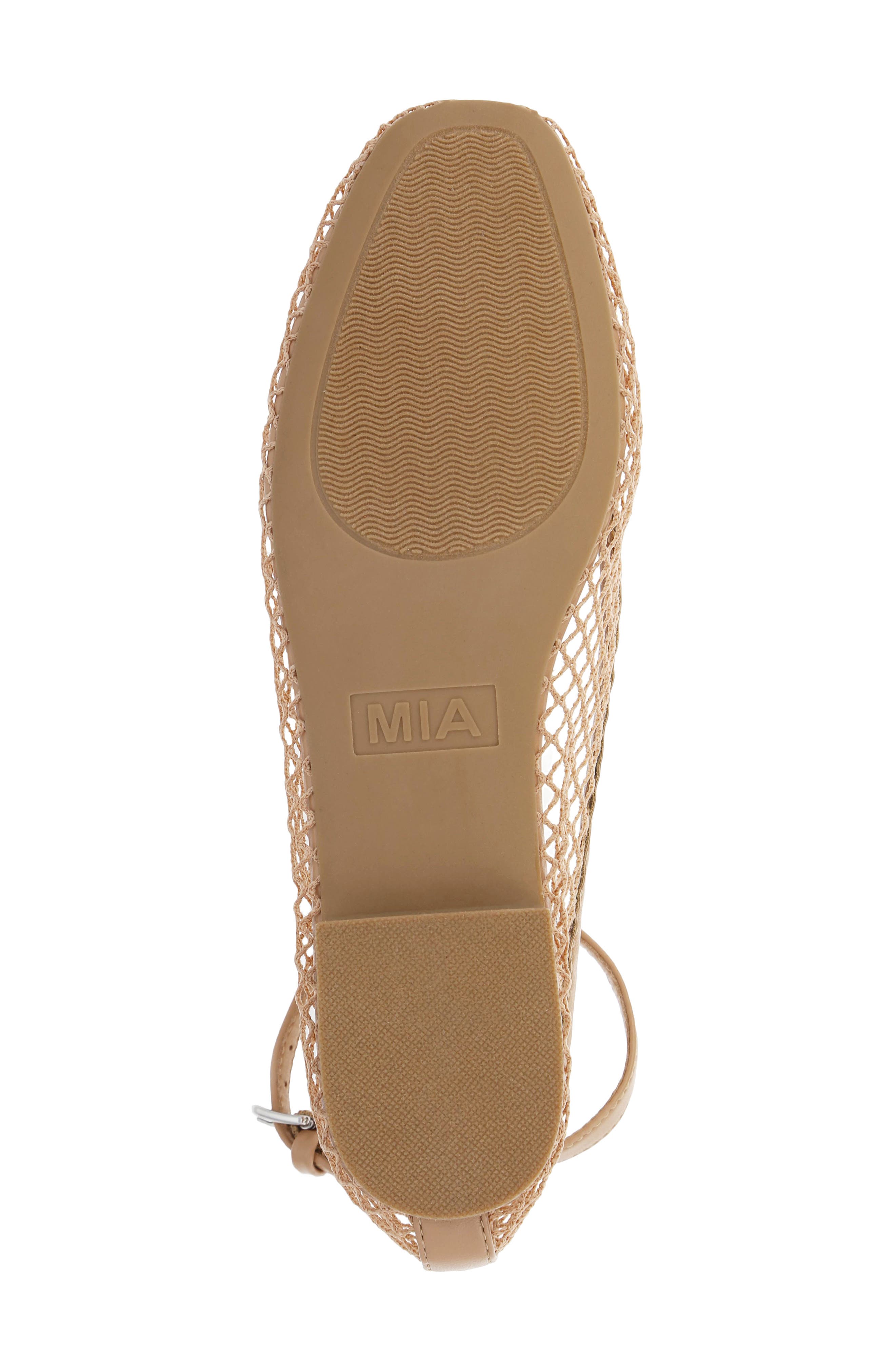 MIA Roz Ankle Strap Flat, Alternate, color, Beige