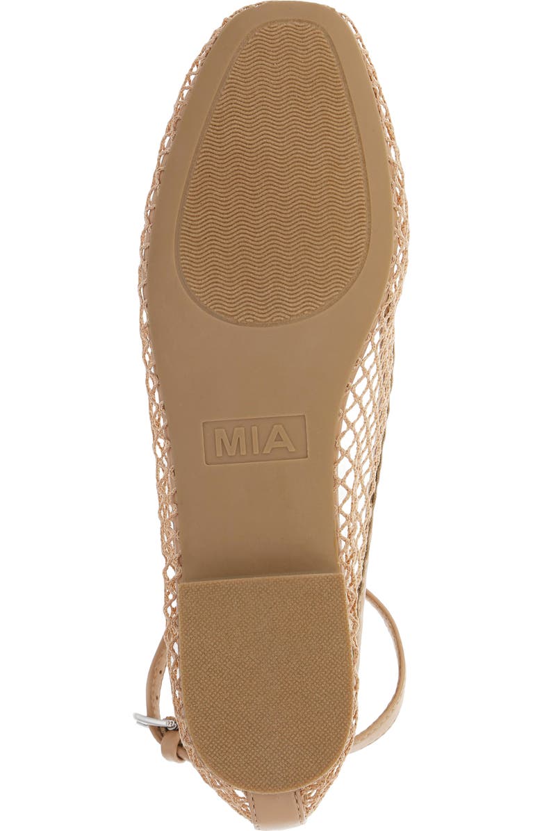 MIA Roz Ankle Strap Flat, Alternate, color, Beige