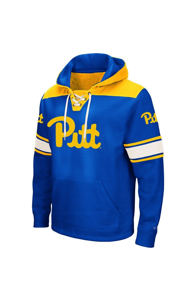 COLOSSEUM Men's Colosseum Royal Pitt Panthers 2.0 Lace-Up Pullover Hoodie, Alternate, color, Royal