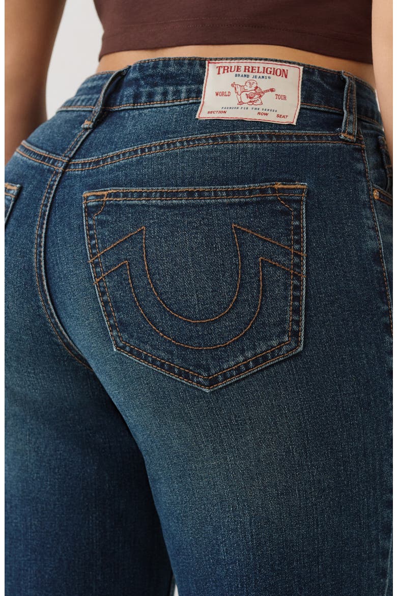 Sarah High Waist Straight Leg Jeans, Alternate, color, MEDIUM AMBER NIGHTS WASH