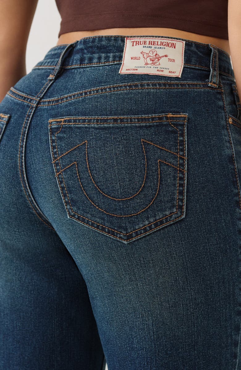 True Religion Sarah High Waist Straight Leg Jeans, Alternate, color, Medium Amber Nights Wash