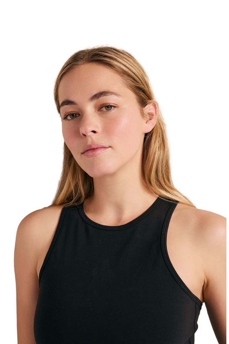 Balance Organic Cotton Tank, Main, color, Black