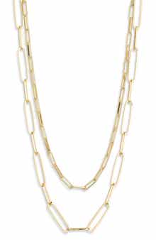 NORDSTROM RACK Set of Two Mixed Chain Necklaces