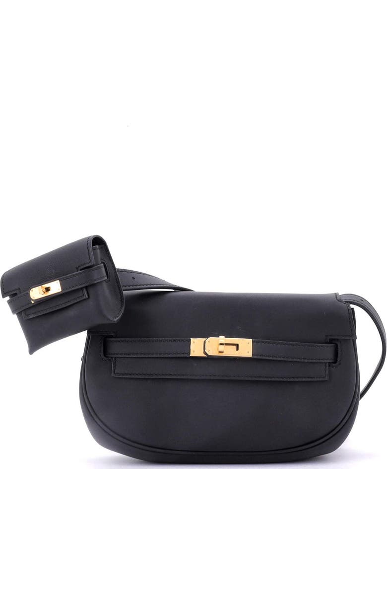 Pre-Owned Hermes Kelly Moove Bag Swift, Main, color, Noir