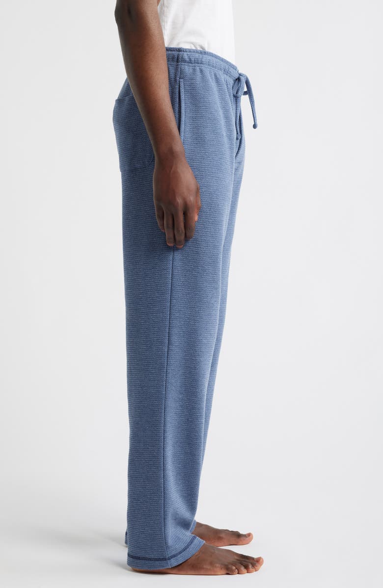 Majestic International Coastal Textured Lounge Pants, Alternate, color, Heather Blue