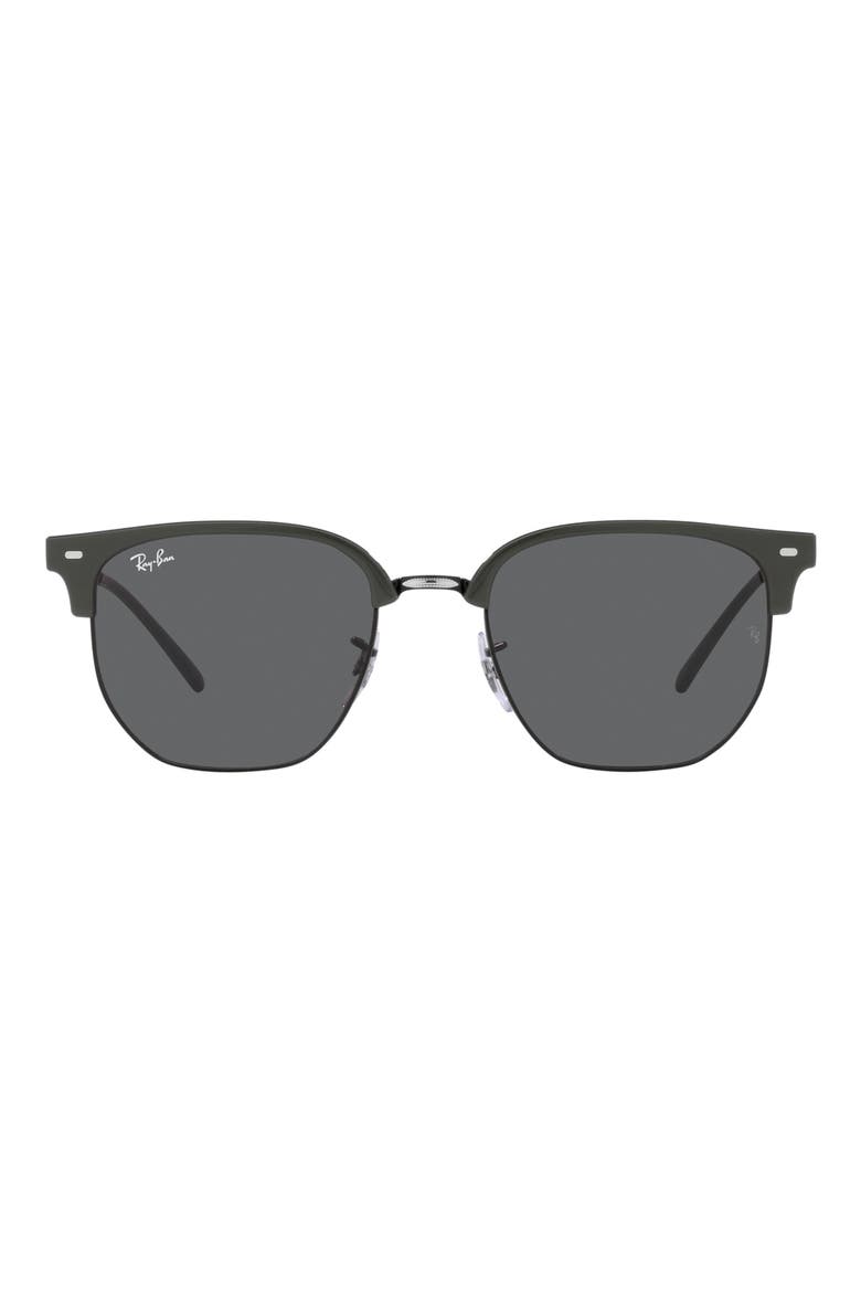 New Clubmaster 51mm Irregular Sunglasses, Main, color, DARK GREY