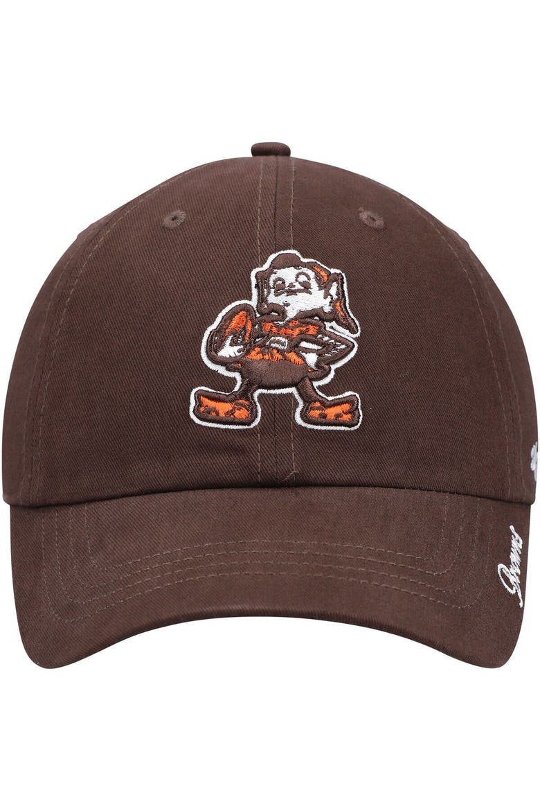 Women's '47 Brown Cleveland Browns Brownie The Elf Miata Clean Up Legacy Adjustable Hat, Alternate, color, Brown