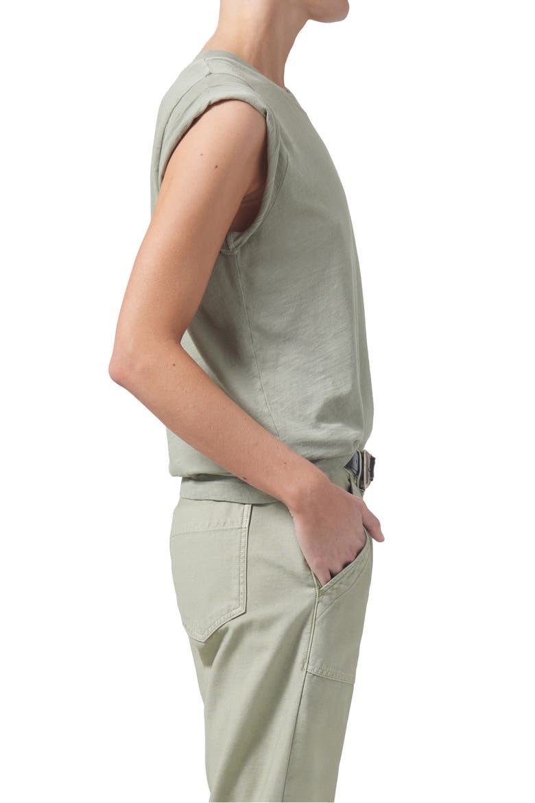 Kelsey Roll Sleeve T-Shirt, Alternate, color, SPRING MOSS