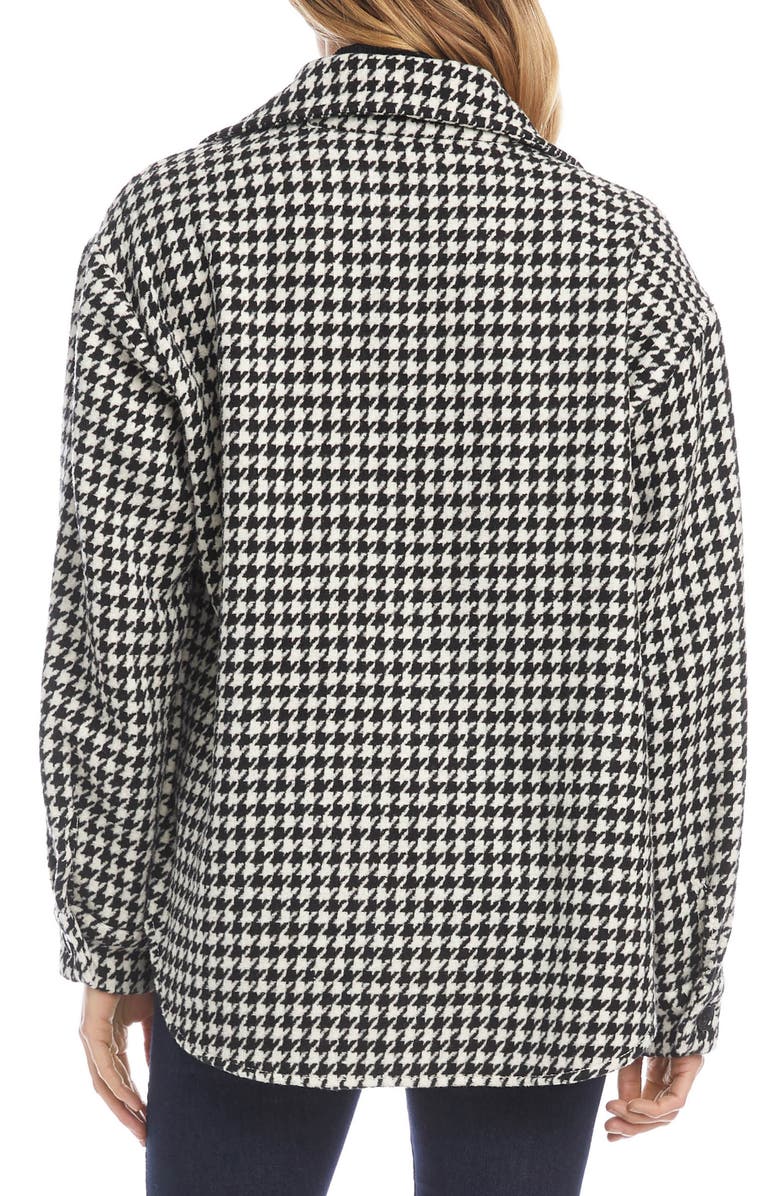 Karen Kane Houndstooth Shirt Jacket, Alternate, color, 