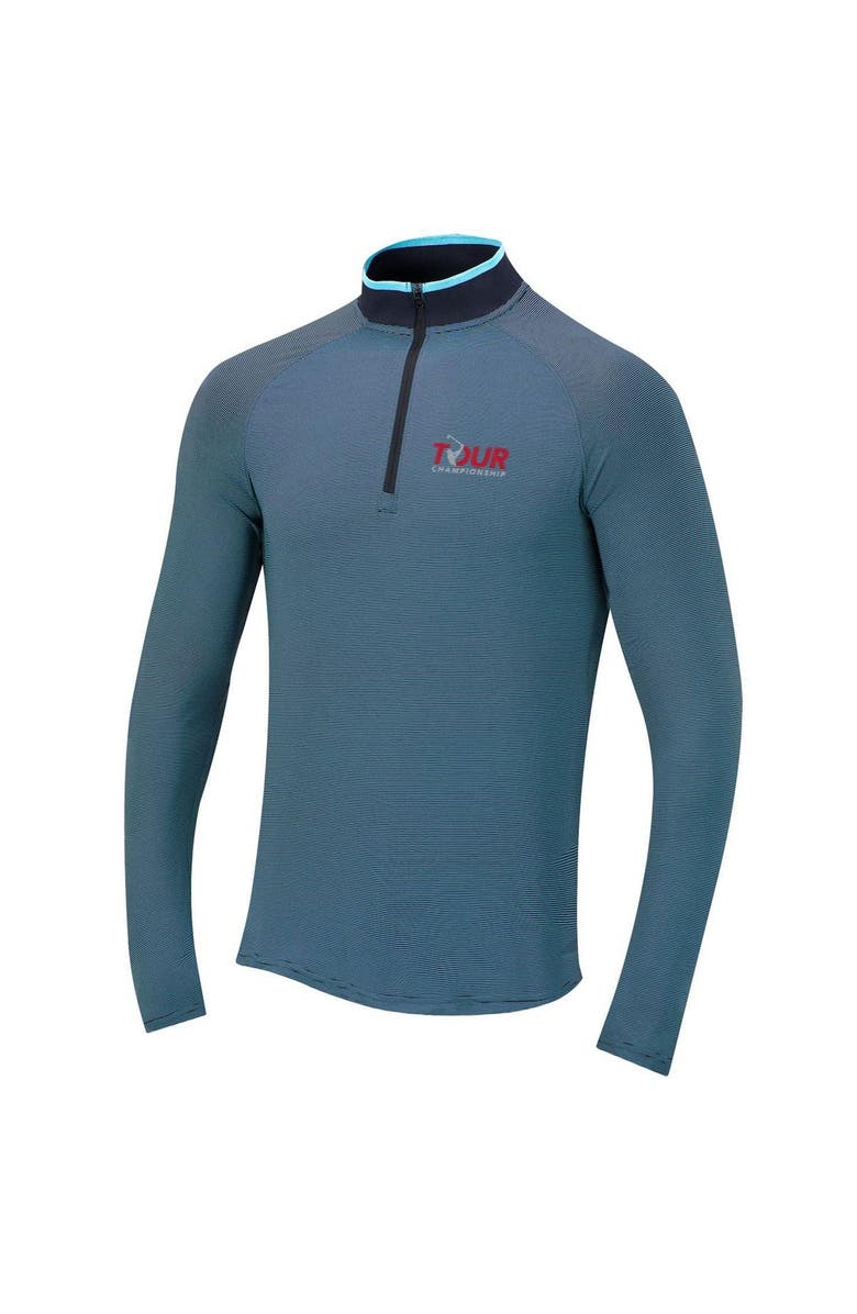 Under Armour Men's Under Armour Blue TOUR Championship Raglan Quarter-Zip Jacket, Alternate, color, Blue