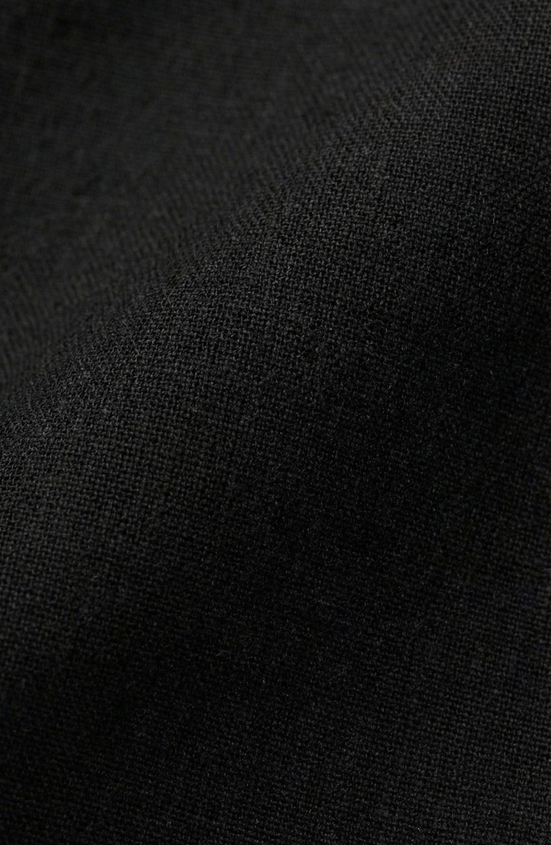 Modenaire Smocked Peplum Puff Sleeve Blouse, Alternate, color, Black