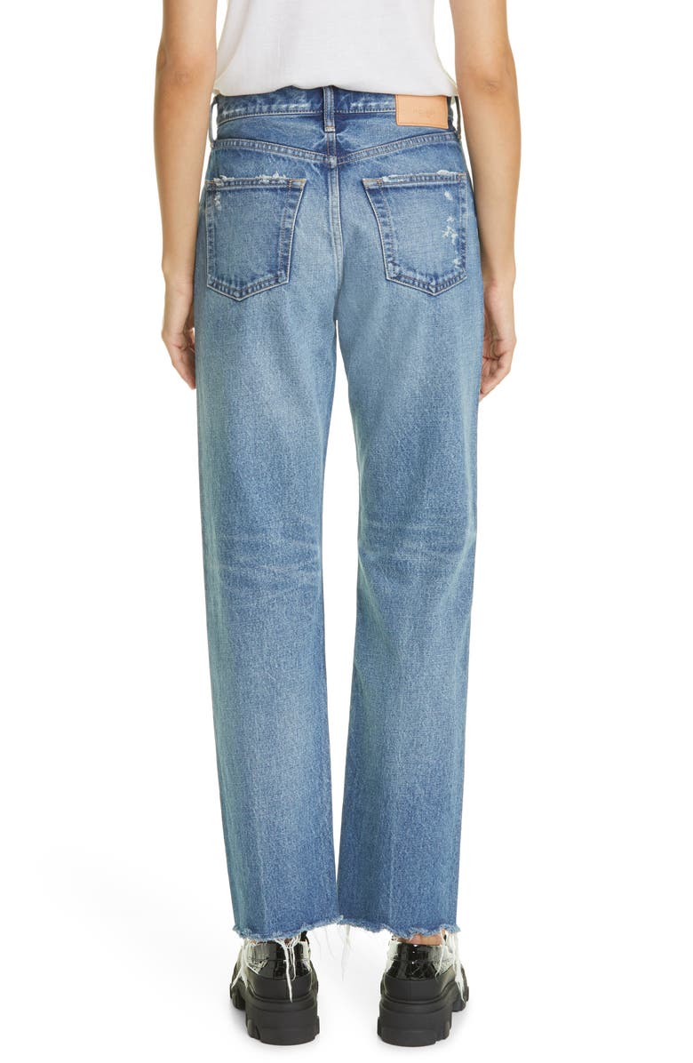 MOUSSY Ashley Wide Straight Leg Jeans, Alternate, color, Blue