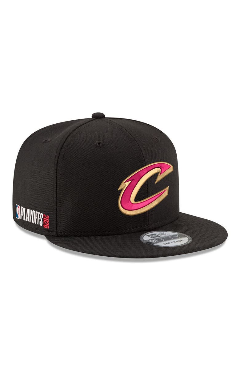 New Era Men's New Era  Black Cleveland Cavaliers 2026 NBA Playoffs 9FIFTY Snapback Hat, Main, color, Black