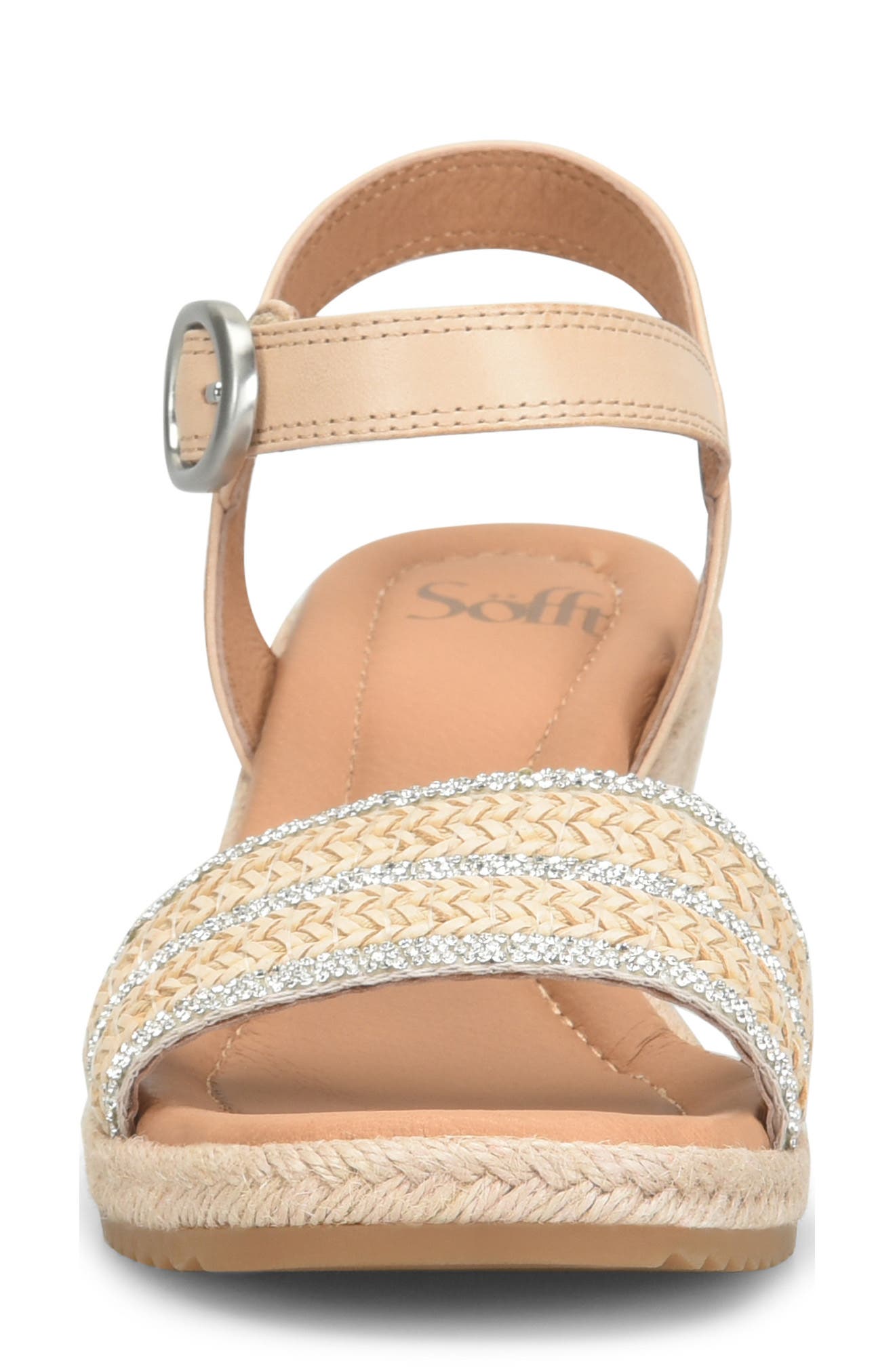 Inez II Espadrille Ankle Strap Platform Wedge Sandal, Alternate, color, BEIGE/ LATTE