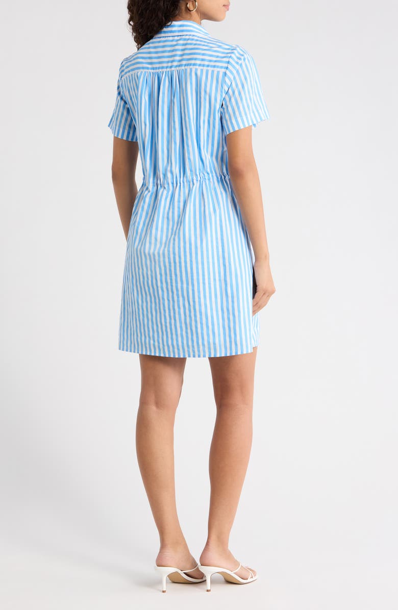SUGARLIPS Saida Kenda Striped Shift Minidress, Alternate, color, Blue White Stripe