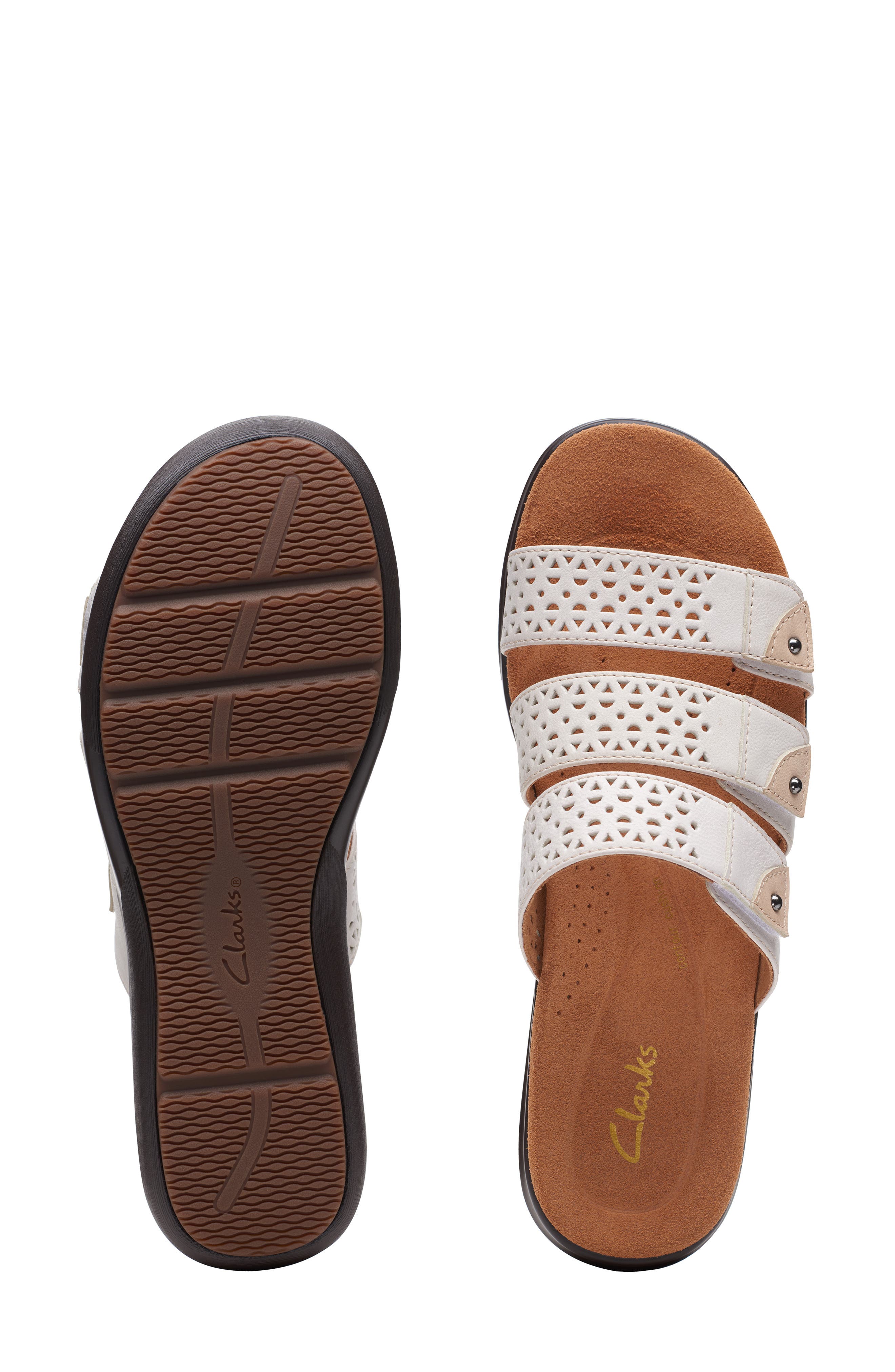 Clarks<sup>®</sup> Kitly Walk Sandal, Alternate, color, White