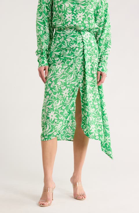 Juliqua Floral Midi Skirt