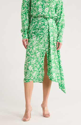maje Juliqua Floral Midi Skirt