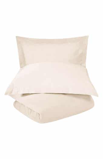 Solid 800 Thread Count Sateen Duvet Cover & Shams Set