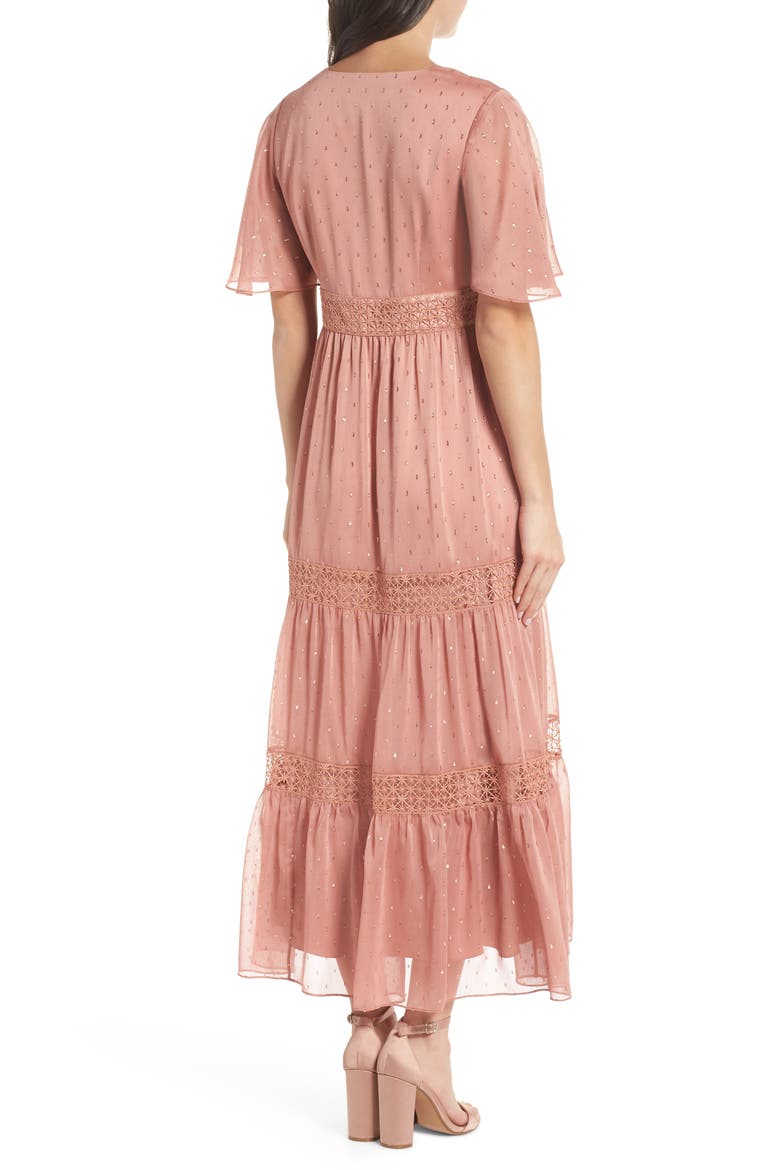 Georgie Tiered Maxi Dress, Alternate, color, BLUSH