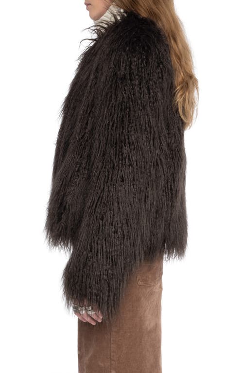 Zadig & Voltaire Freddie Faux Fur Coat In Black