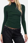 Blu Pepper Mock Neck Long Sleeve Sweater Knit Top