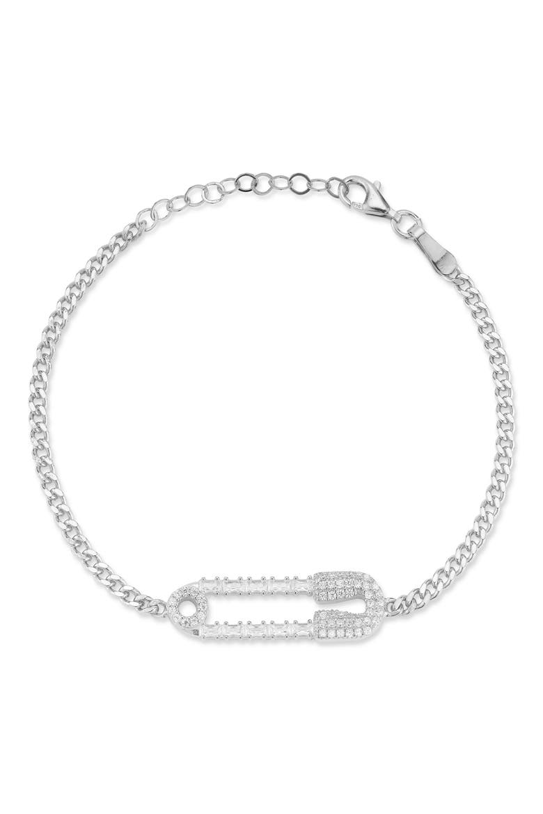 Pin Chain Bracelet, Main, color, SILVER