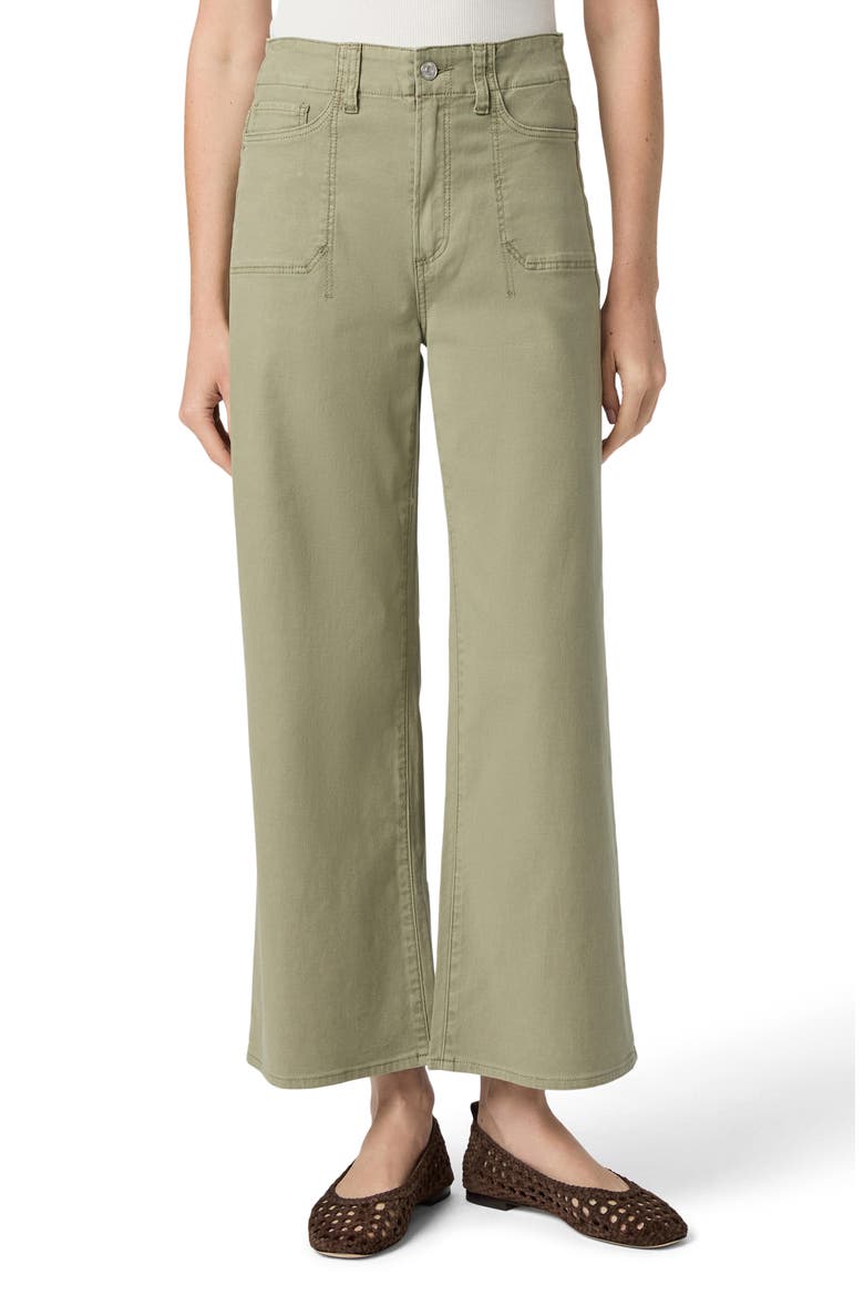 Anessa High Waist Wide Leg Utility Jeans, Main, color, VINTAGE OAK MOSS