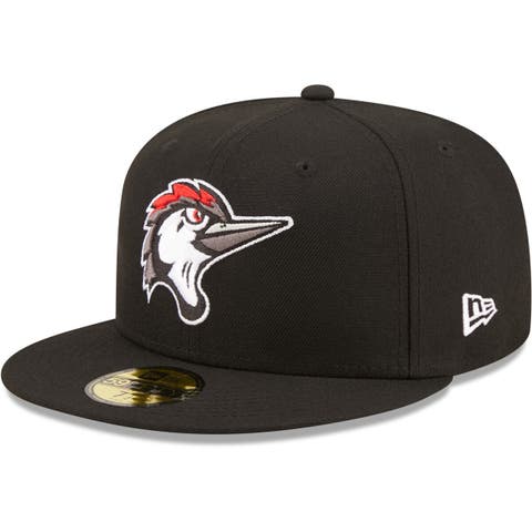Men's New Era Black Fayetteville Woodpeckers Authentic Collection 59FIFTY Fitted Hat